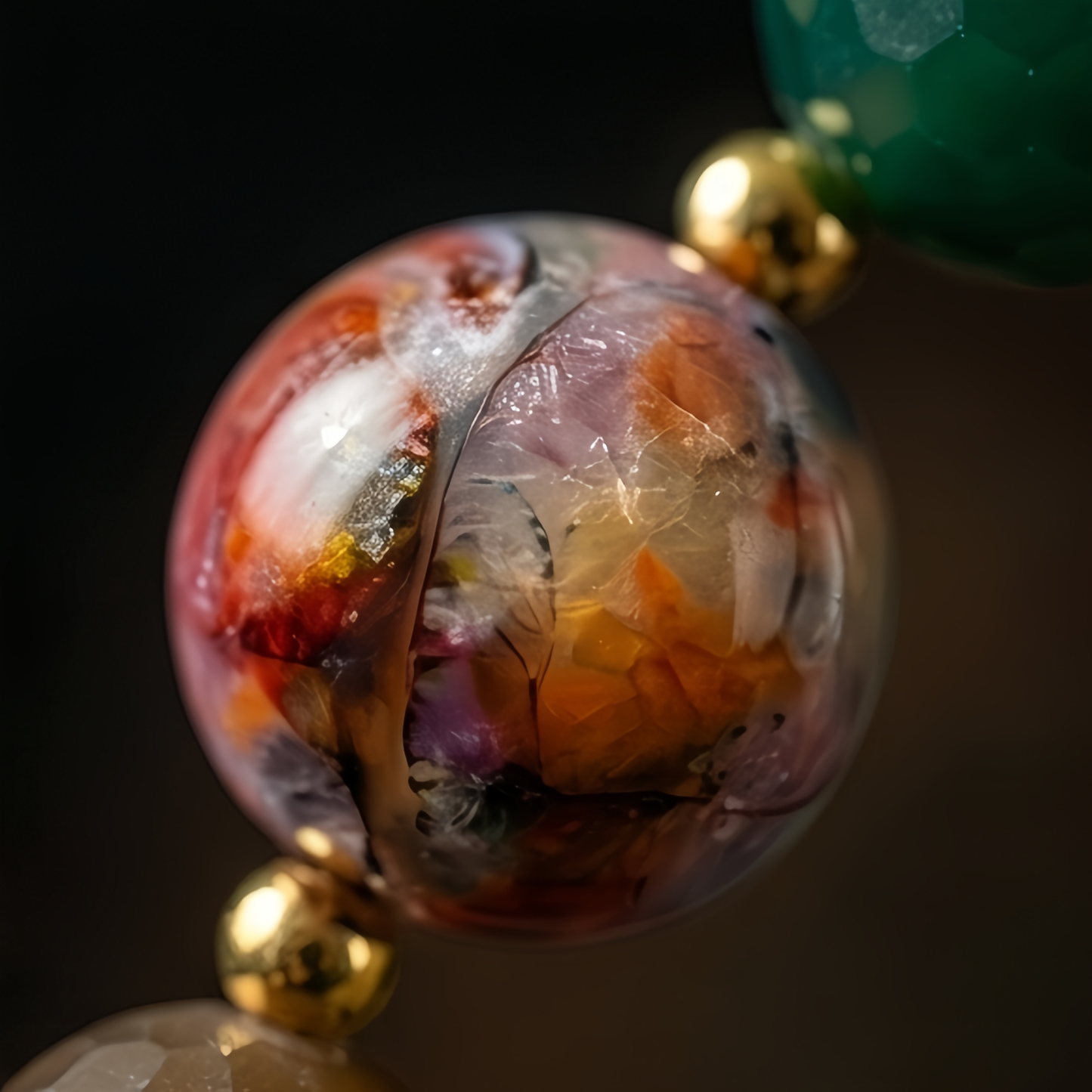 Himalayan Vow: The High-Altitude Dzi Meditation Bracelet