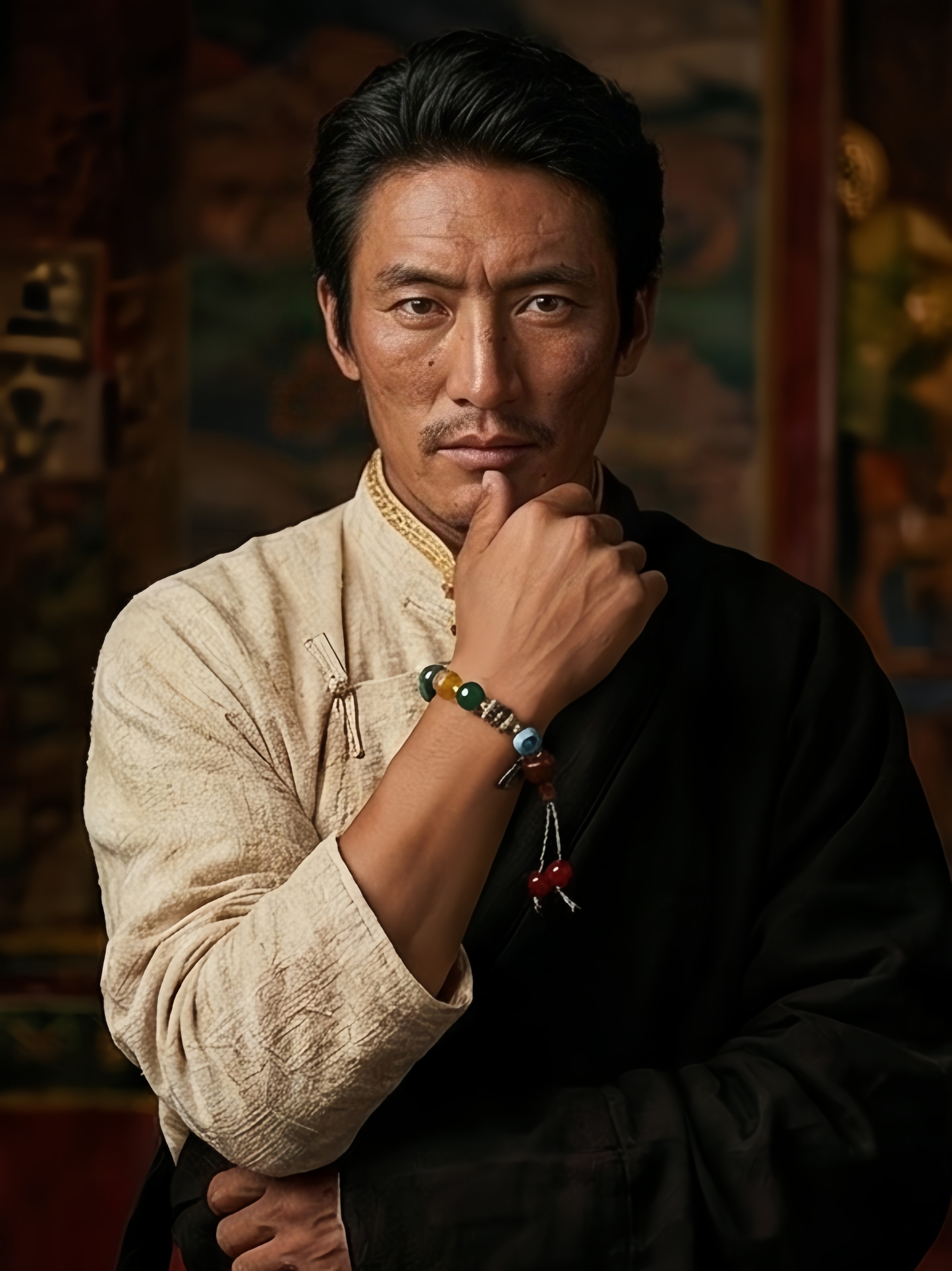 Five-Element Dzi Energy Bracelet