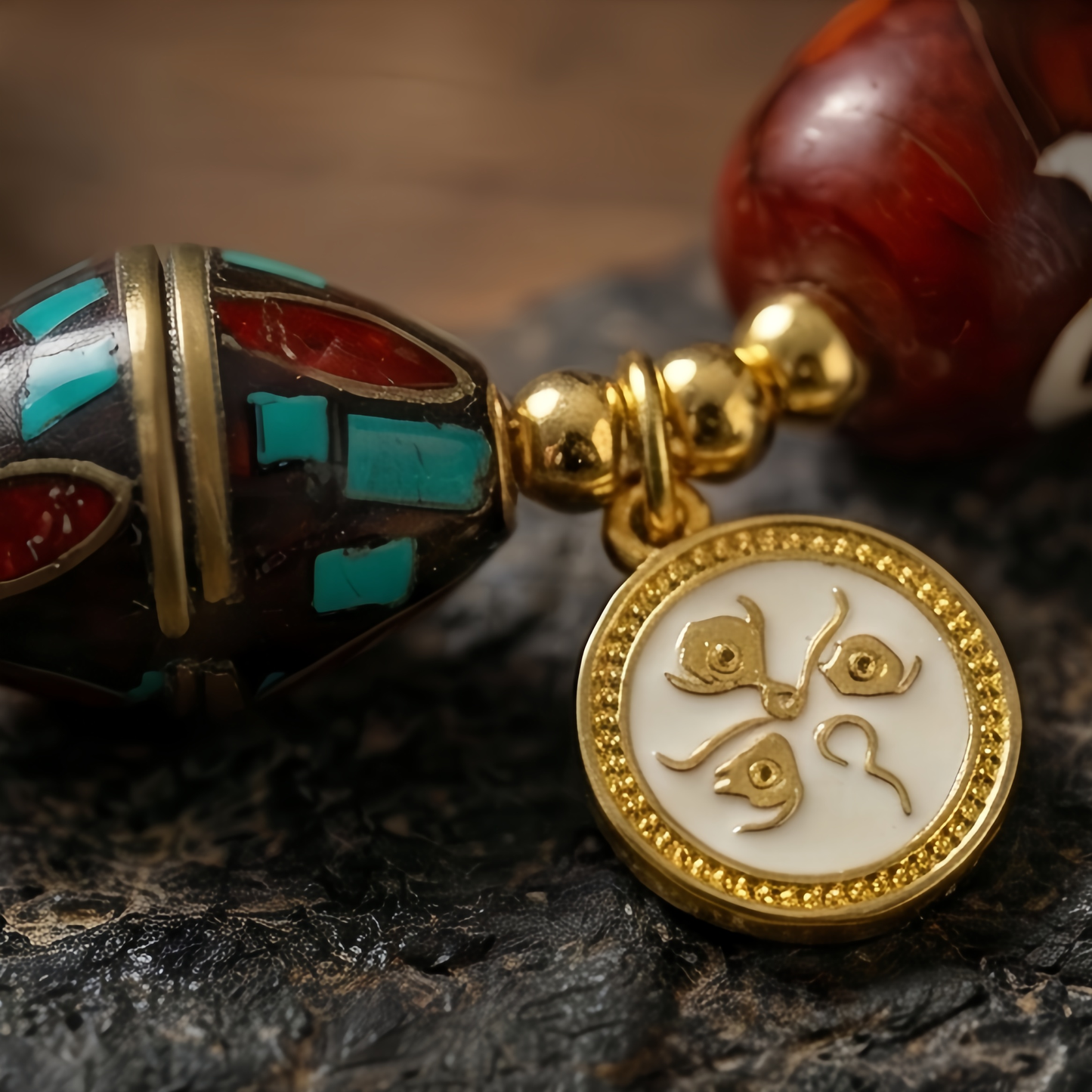 Himalayan Vow: The High-Altitude Dzi Meditation Bracelet