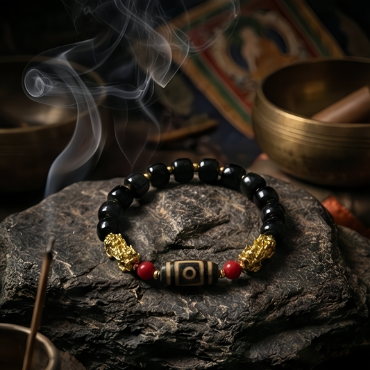 Ancient Dzi Ritual Bracelet