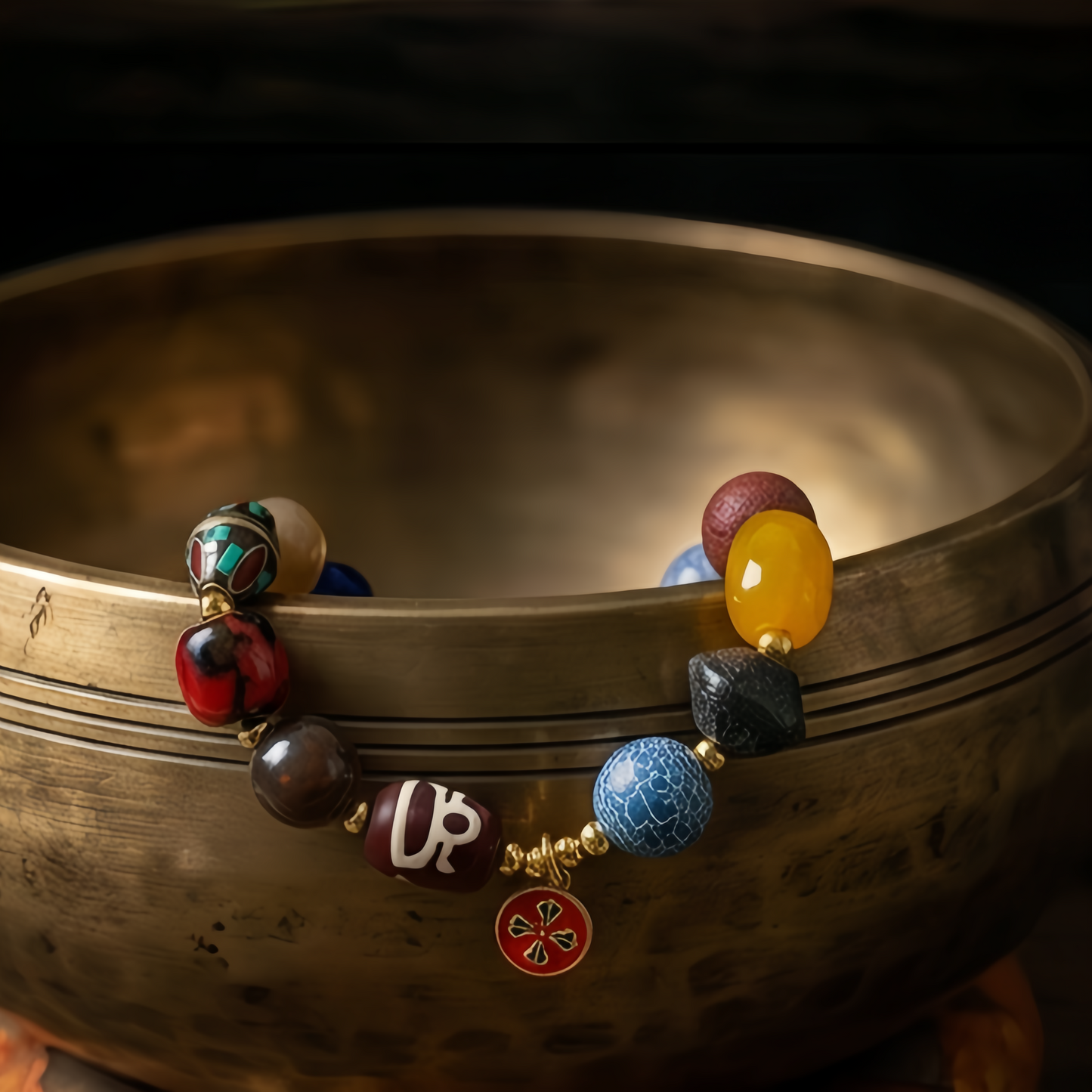 Himalayan Vow: The High-Altitude Dzi Meditation Bracelet